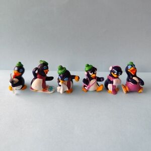 KINDER SURPRISE Peppy Pingo Party Penguins 1992 Ferrero Lot 6 figures